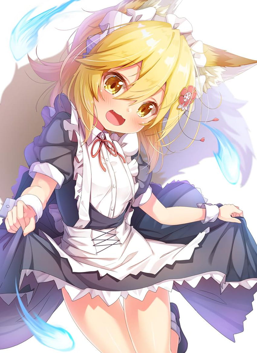 Adorable Litle Kitsune Senko (El útil zorro Senko San) [Artista: Mato_kechi] Sewayaki Kitsune No Senko San Waifu Clan [ de anime y arte digital] fondo de pantalla del teléfono