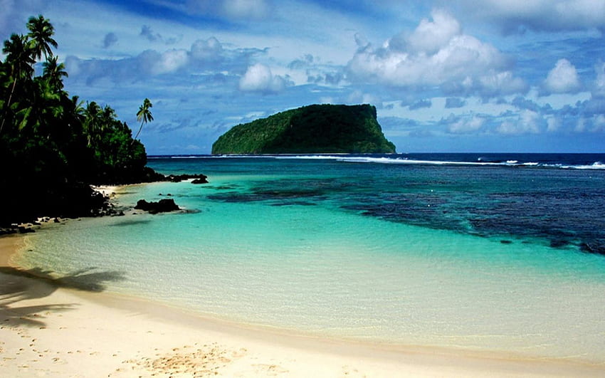 청록색 아름다움, 자연, 모래, 바다, 해변 HD 월페이퍼