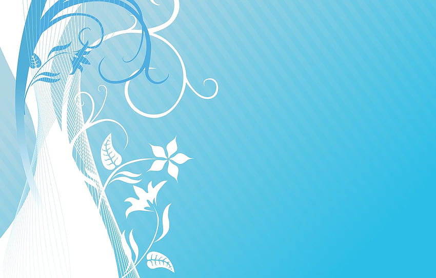 flowers, texture, Light, blue, background, blue, Light Blue Floral HD wallpaper
