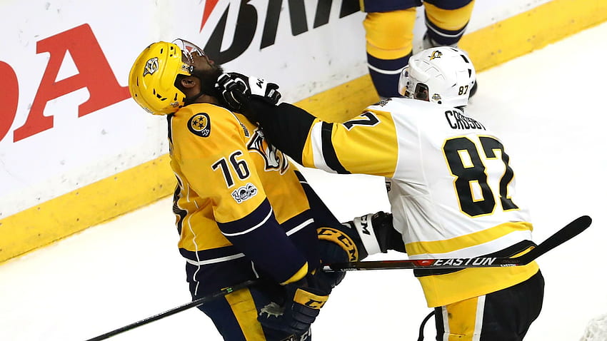 Finał Pucharu Stanleya - Sidney Crosby Punching Subban - Tapeta HD