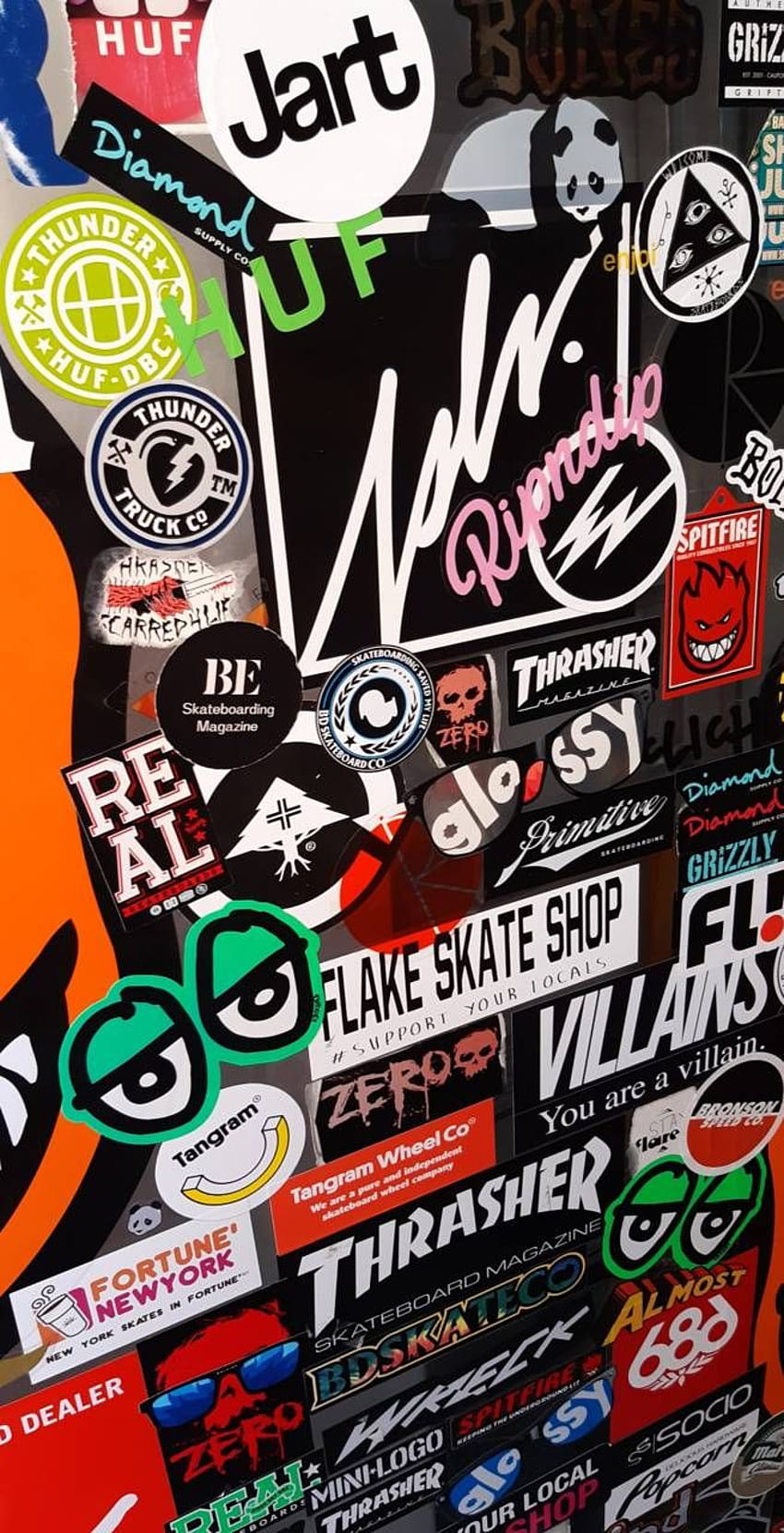 Skate Stickers by angelmerino18 - b9 now. Browse millions of p. Sticker bomb , Skate stickers, iPhone vans, Cool Sticker HD phone wallpaper