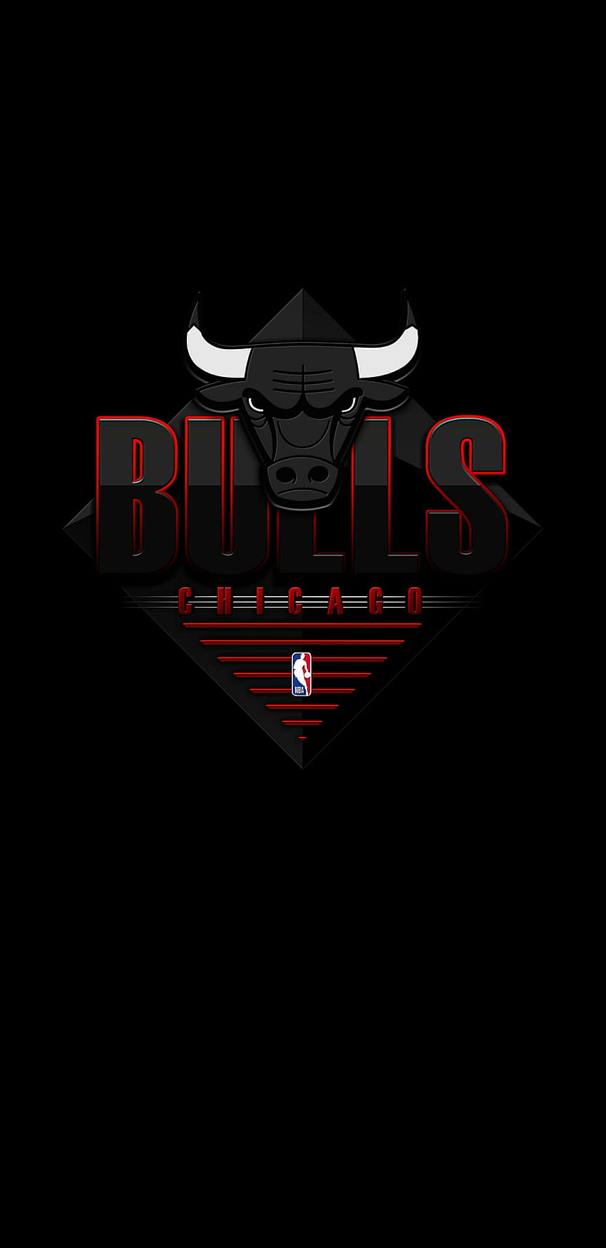 Chicago Bulls, símbolo, chifre Papel de parede de celular HD