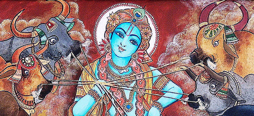 Stories of Krishna and his childhood to tell your kids, Krishna Leela HD wallpaper