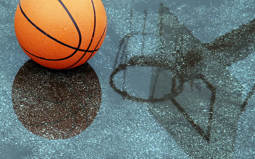 Olahraga, Bola Basket, Refleksi, Genangan Wallpaper HD