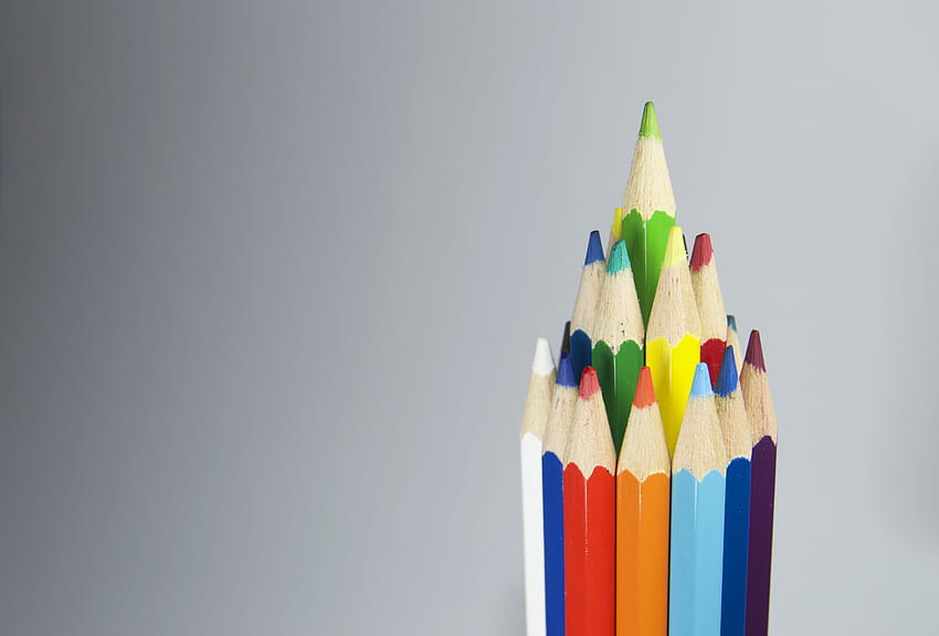 Colored Pencils, Colour Pencils, Imprisoned, Sharpened, Set HD wallpaper