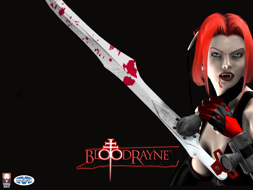 Bloodrayne, crimson, red, rayne, blood, blade HD wallpaper