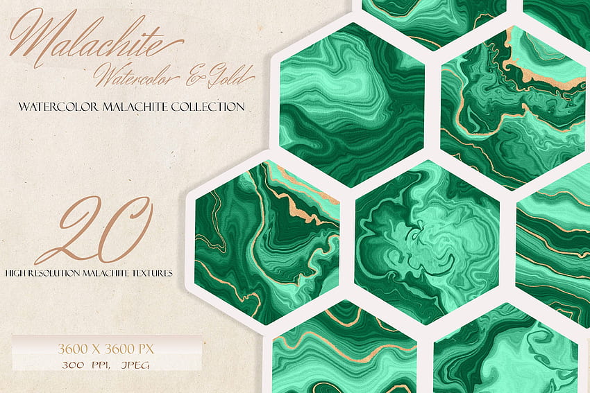 Green Malachite Geode & Gold Background Graphic by liquid amethyst art · Creative Fabrica HD wallpaper