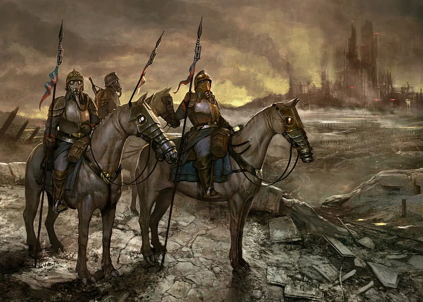 Todeskorps des Krieges! - Artwork von Warhammer 40.000 HD-Hintergrundbild