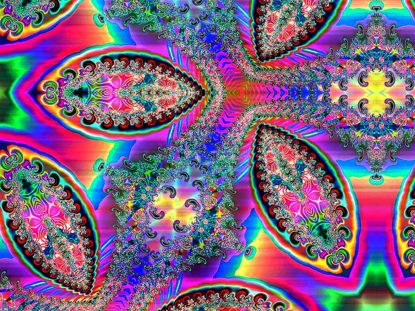 Psychedelische Mikroben, psychedelisch, Farbe, Kunst, Mikrobe HD-Hintergrundbild
