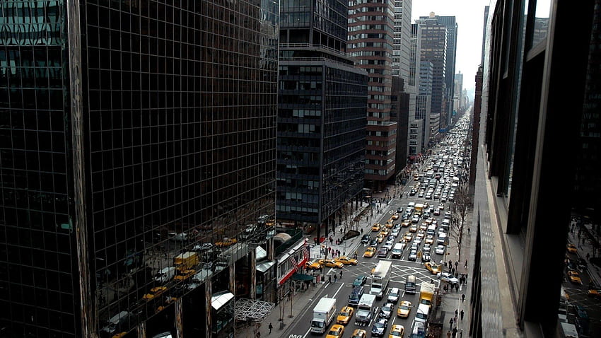 New York City, Street, Traffic, City, Building, Taxi HD wallpaper