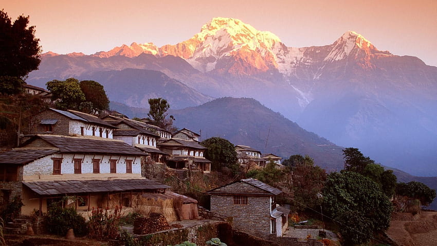 Nepal, Annapurna HD wallpaper