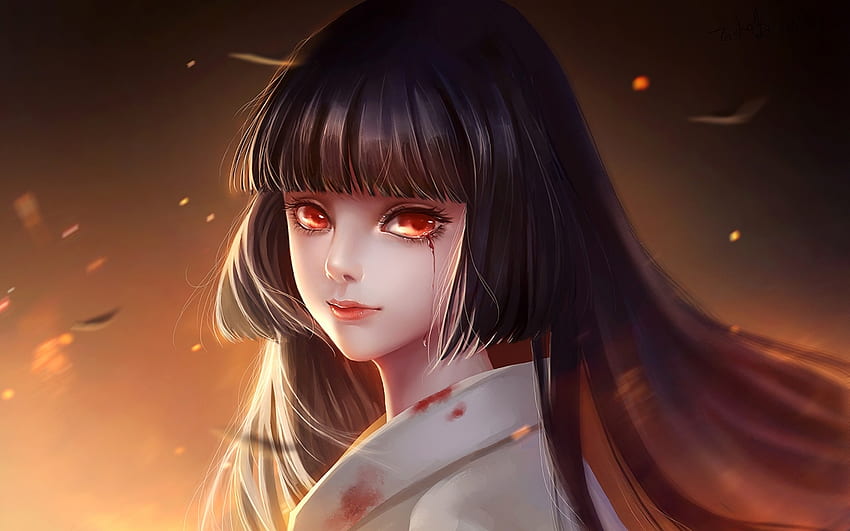 Ai Enma, protagonista, Hell Girl, manga, Jigoku Shoujo, ragazza con gli occhi rossi per con risoluzione . Anime Hell Girl di alta qualità Sfondo HD