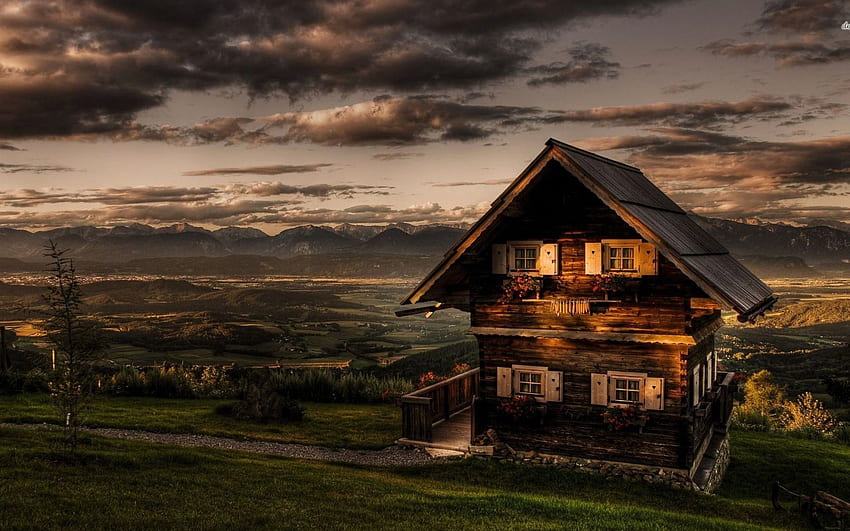 Romantic Wooden Cottage HD wallpaper | Pxfuel