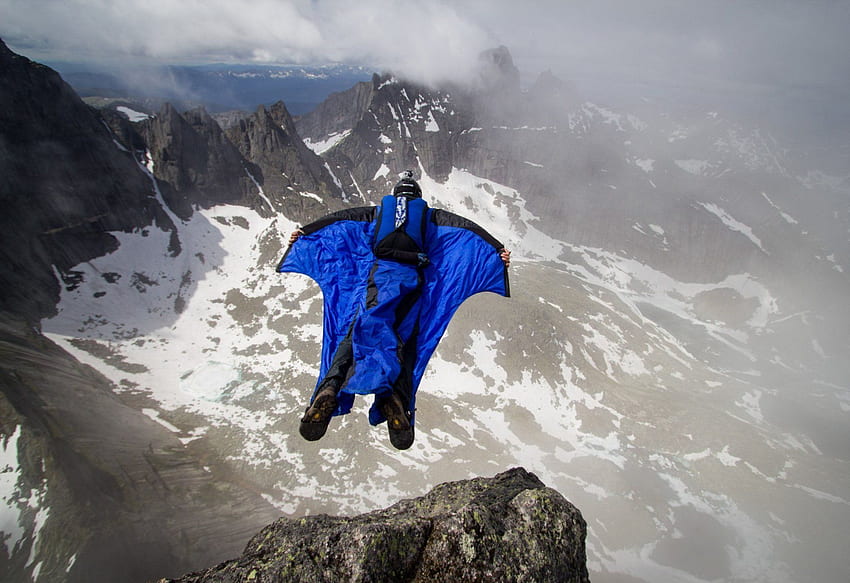 Base jumping . Cubase 5, Baza Sił Powietrznych i Baza Gwiezdna Luke, Wingsuit Flying Tapeta HD