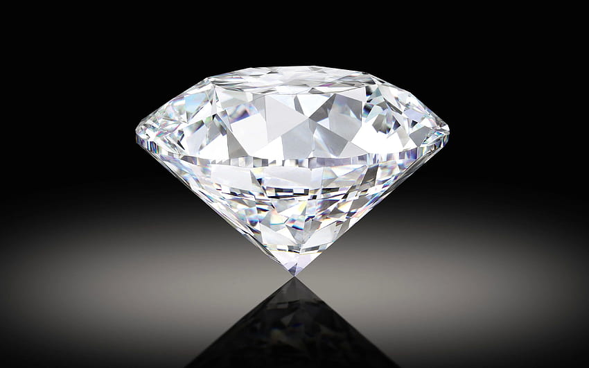 gros diamant, pierre précieuse, pierre précieuse, 3D Fond d'écran HD