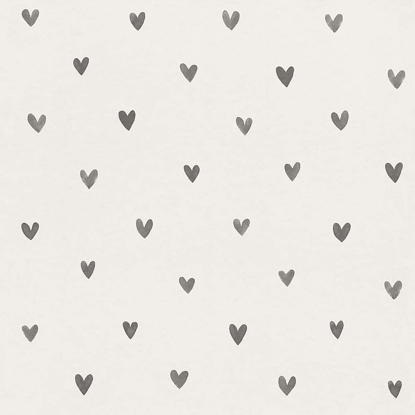 Kids Cute Hearts white grey 138914 [] for your , Mobile & Tablet. Explore Grey Heart . Grey, Heart Background, Grey HD phone wallpaper