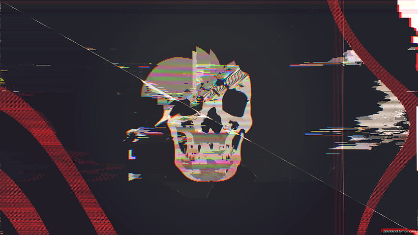 Glitch Skull Abstract () Need HD wallpaper