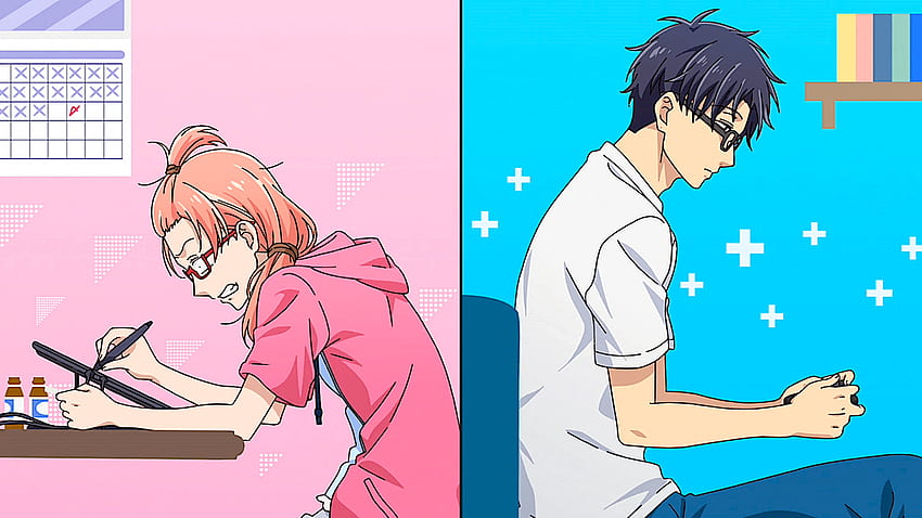 A Love That Transcends Otaku. Anime Review: Wotakoi: Love is Hard HD wallpaper