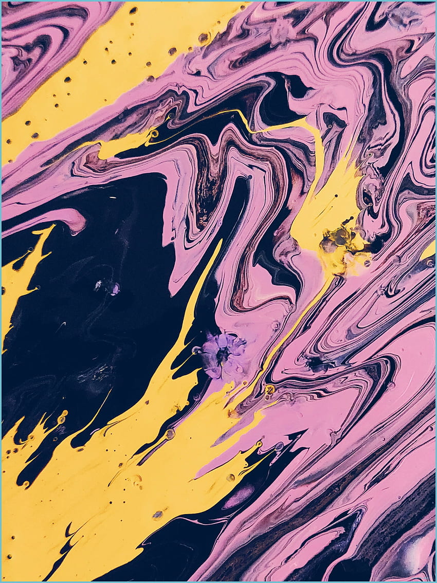 Purple And Yellow Paint Phone The Best IOS 9 - Purple And Yellow, Purple and Yellow iPhone HD phone wallpaper