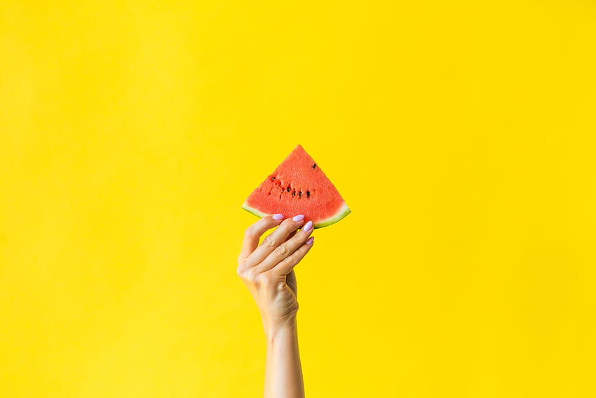 Food, Hand, Berry, Fruit, Watermelon HD wallpaper