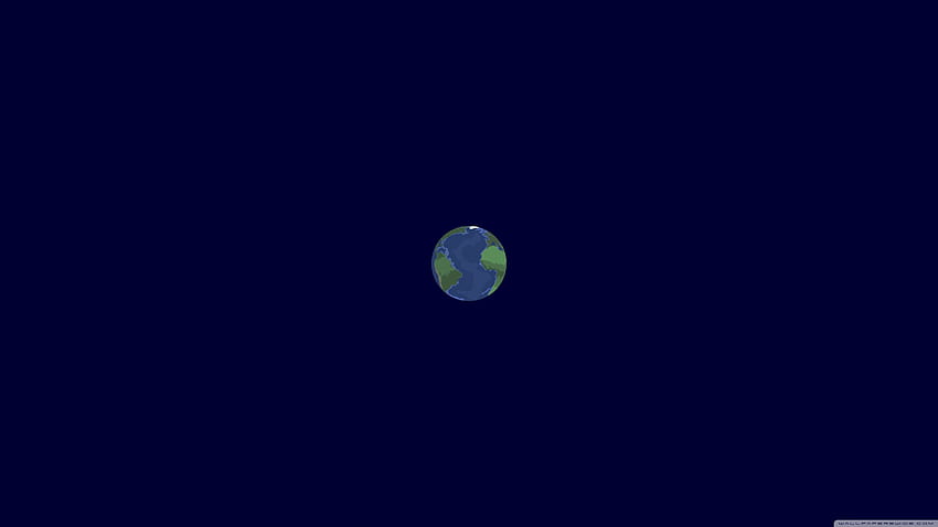 Ilustración de la Tierra Ultra Background for & Triple, Earth Minimalist fondo de pantalla