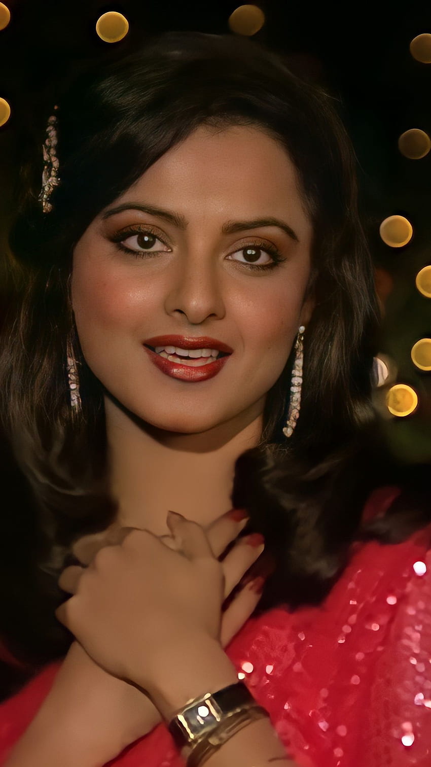 Rekha, Bollywood-Schauspielerin, Jahrgang HD-Handy-Hintergrundbild