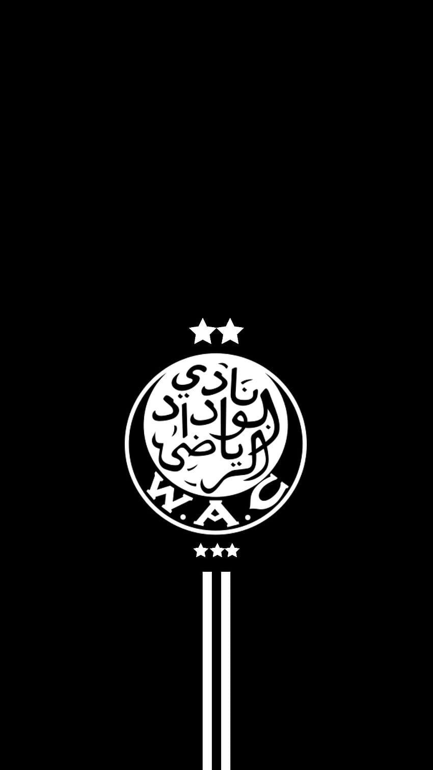 Wydad AC Logo Black, ganadores, wac, wydadac fondo de pantalla del teléfono