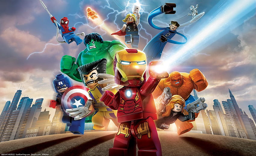 Marvel Super Heroes . Lugares para visitar, LEGO Marvel Vs. DC HD wallpaper