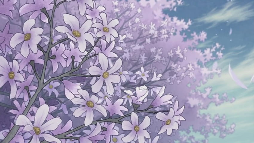 花のラップトップの美学 (ページ 4), 紫の花の美学 高画質の壁紙