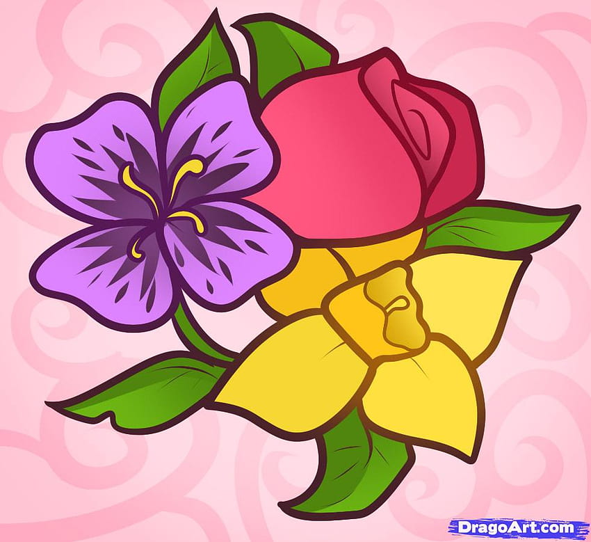 Flower - Easy Drawing For Kids - PRB ARTS-saigonsouth.com.vn