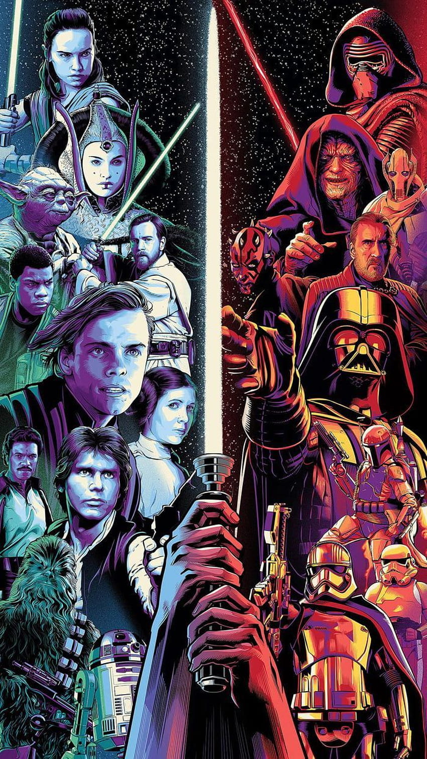 Star Wars Celebration Art - Phone - 1920 x 1080. Star wars painting, Star wars awesome, Star wars Celebration, Star Wars Fan Art HD-Handy-Hintergrundbild