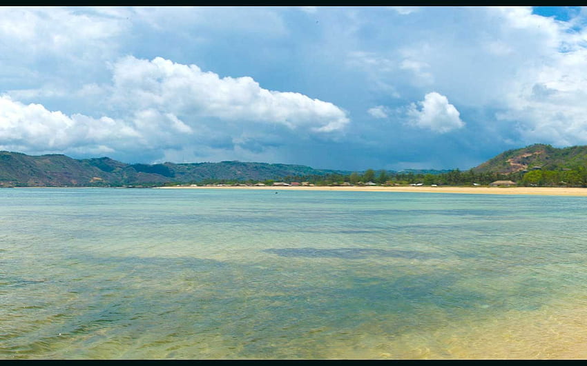 Panorama plaży kuta lombok Tapeta HD