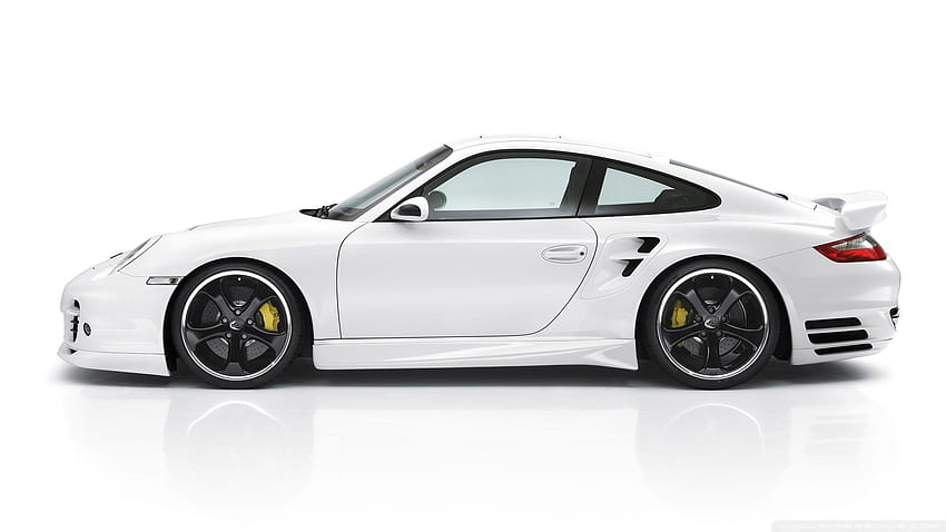 Latar Belakang Ultra Mobil Porsche Putih untuk AS Wallpaper HD