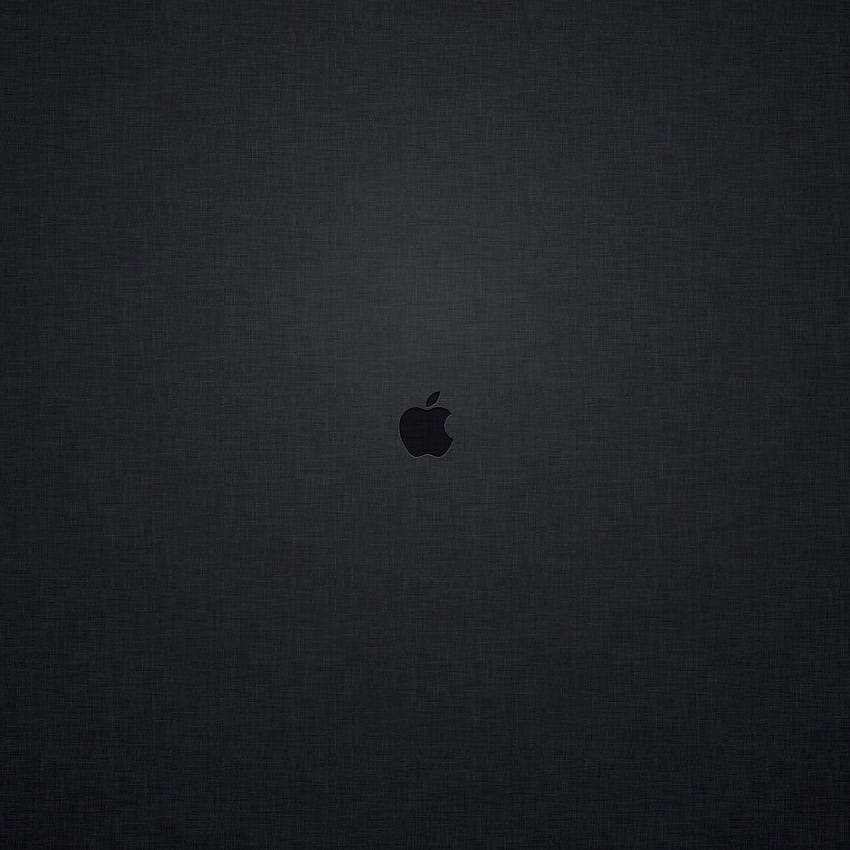 Tiny Apple Logo Oscuro, iPad Pro Negro fondo de pantalla del teléfono