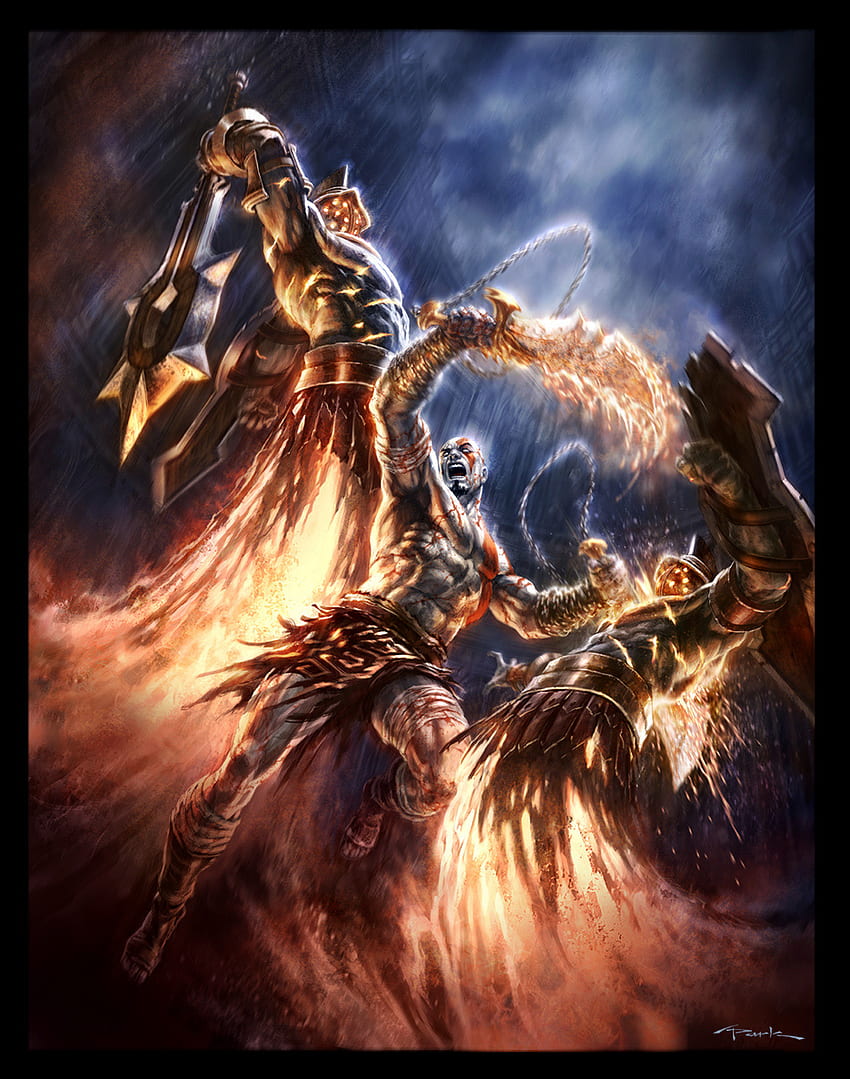 God of War: Chains of Olympus のスクリーンショット、および HD電話の壁紙