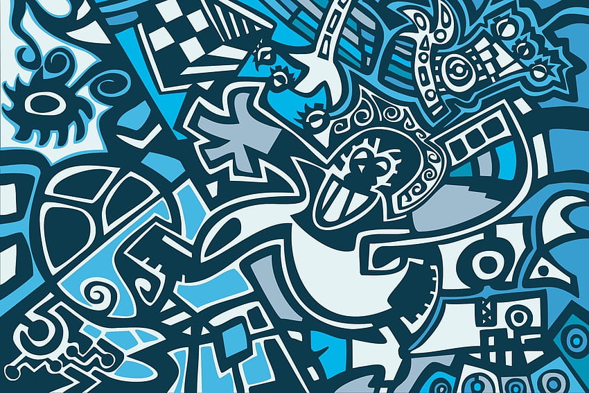 Graffiti tribali. Design blu per pareti. Murales nel 2021. Graffiti , Graffiti, Graffiti murali Sfondo HD