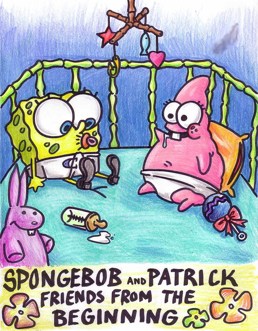 Baby Spongebob and Patrick by Dokuro [] HD phone wallpaper