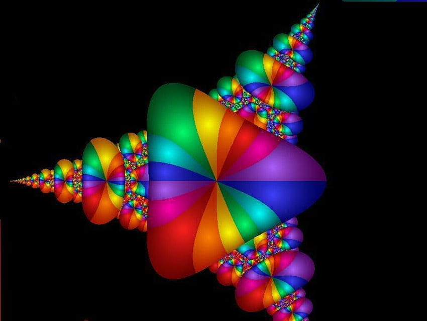 Mehrfarbiges Dreieck, Mehrfarbig, Farben, Schwarz, Dreieck HD-Hintergrundbild