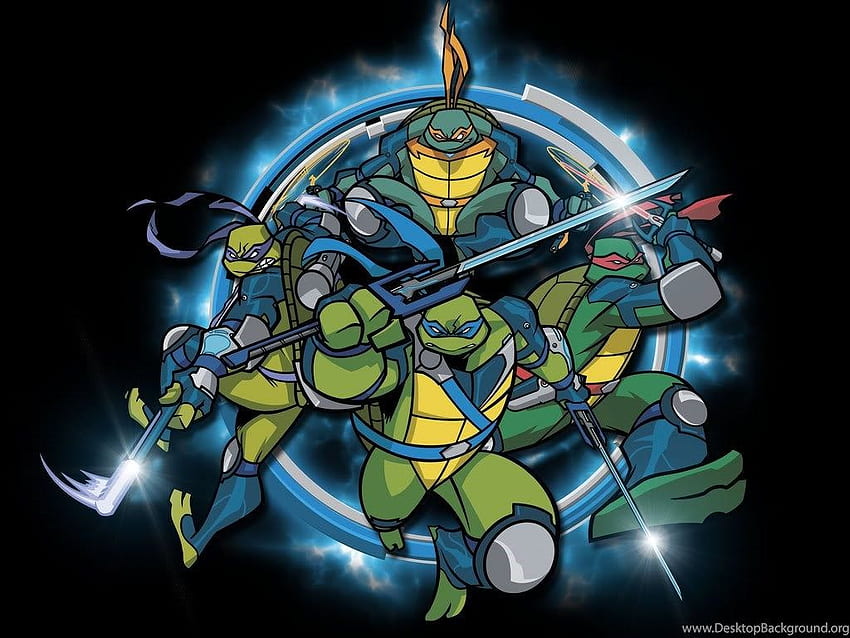 Tmnt Cartoon Mutant Ninja Turtles Leonardo Animation. Background HD wallpaper