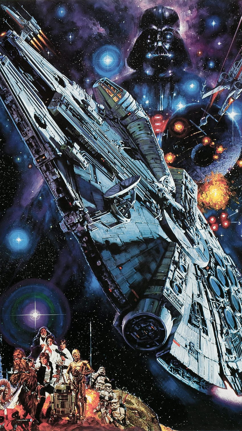 Yıldız Savaşları (1977) Telefon . Sinema çılgınlığı. Star wars film afişleri, Star wars çizimleri, Star wars posteri, Star Wars 1977 HD telefon duvar kağıdı