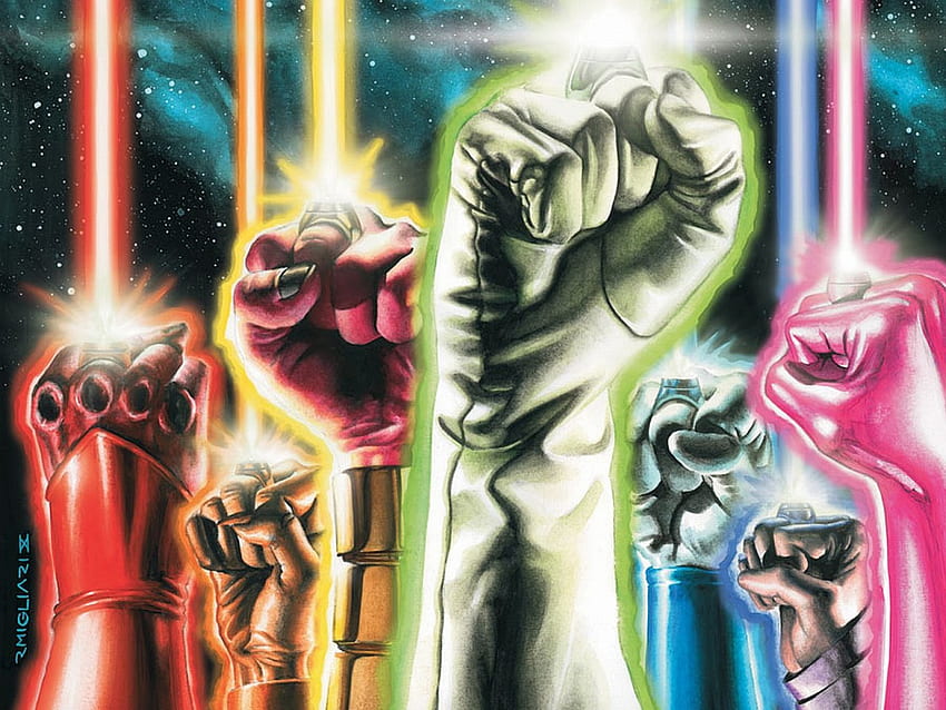 Corpo delle Lanterne, DC Comics, Supereroi, Fumetti, Corpo delle Lanterne Verdi Sfondo HD