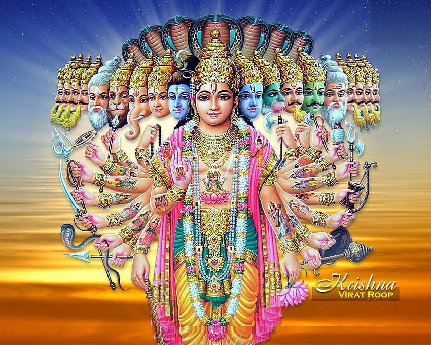 Ultimo Krishna Virat Roop 1280 × 1024. Nomi di Lord Vishnu, Lord Krishna, Lord Krishna, Vishnu Vishal Sfondo HD