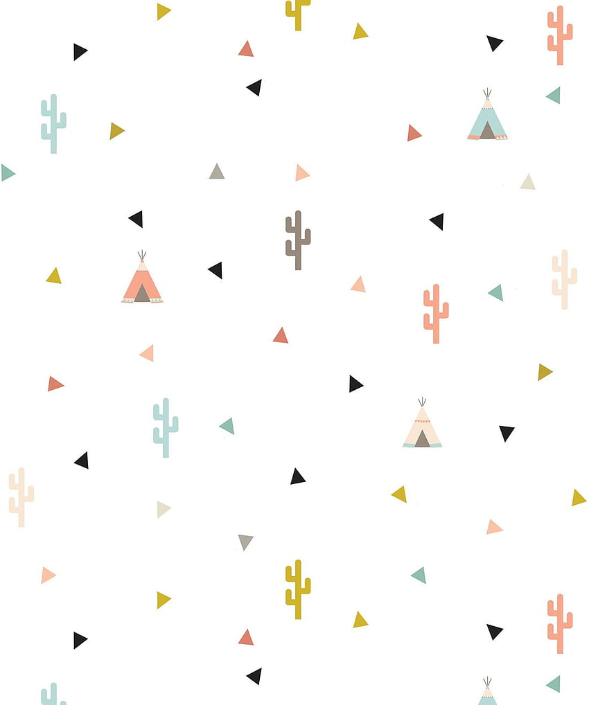 Teepee & Cactus from the Muffin & Mani Collection by Milton – BURKE DECOR, Small Cactus HD phone wallpaper