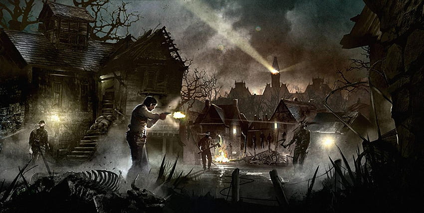 Alan Wake Ghost Men Village เกมแฟนตาซีคืน วอลล์เปเปอร์ HD