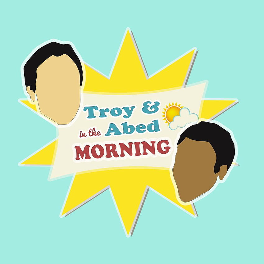 Community Troy & Abed In The Morning Couch Throw Pillow by Lauren Vaughn - Cover (16 x 16) with pillow insert - Indoor Pillow. Troy, Art prints, Print HD phone wallpaper