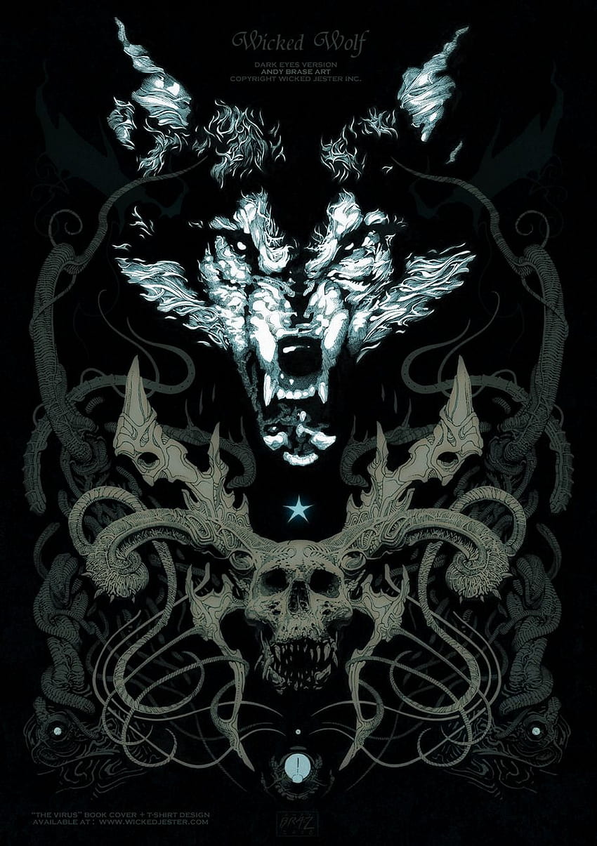 Wicked Jester, Evil Wolf HD phone wallpaper