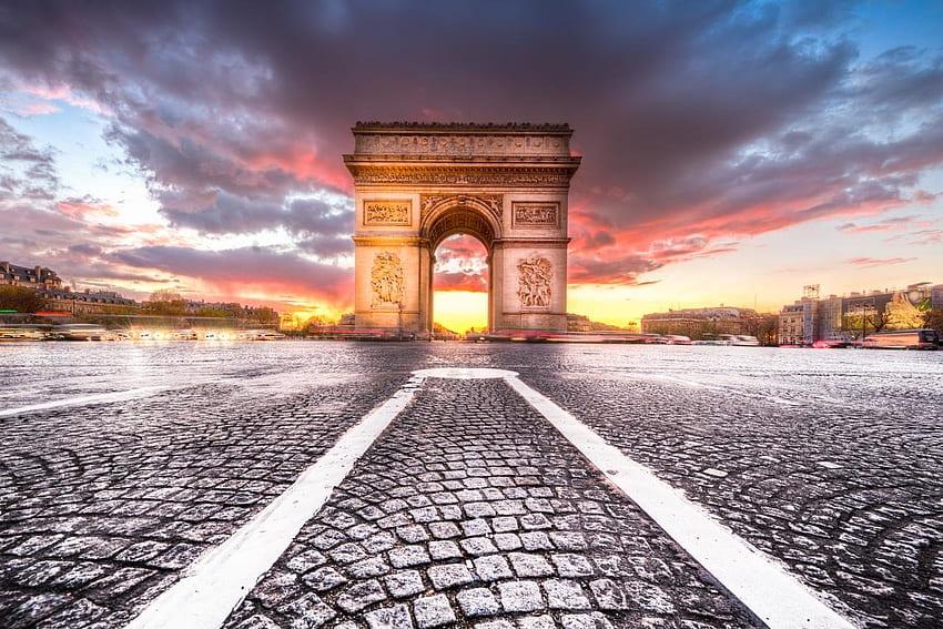 Arc De Triomphe for background HD wallpaper