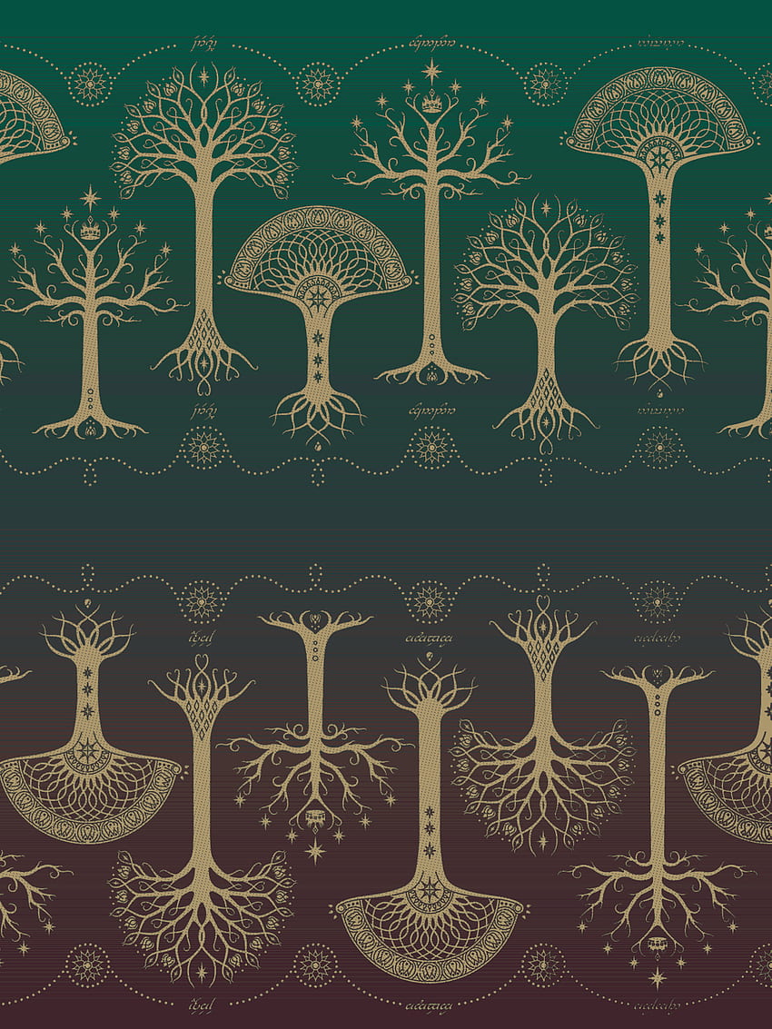 Oscha Ancients of Gondor Trees of Gondor Dúnedain Wrap (viscose, wetspun linen) HD phone wallpaper