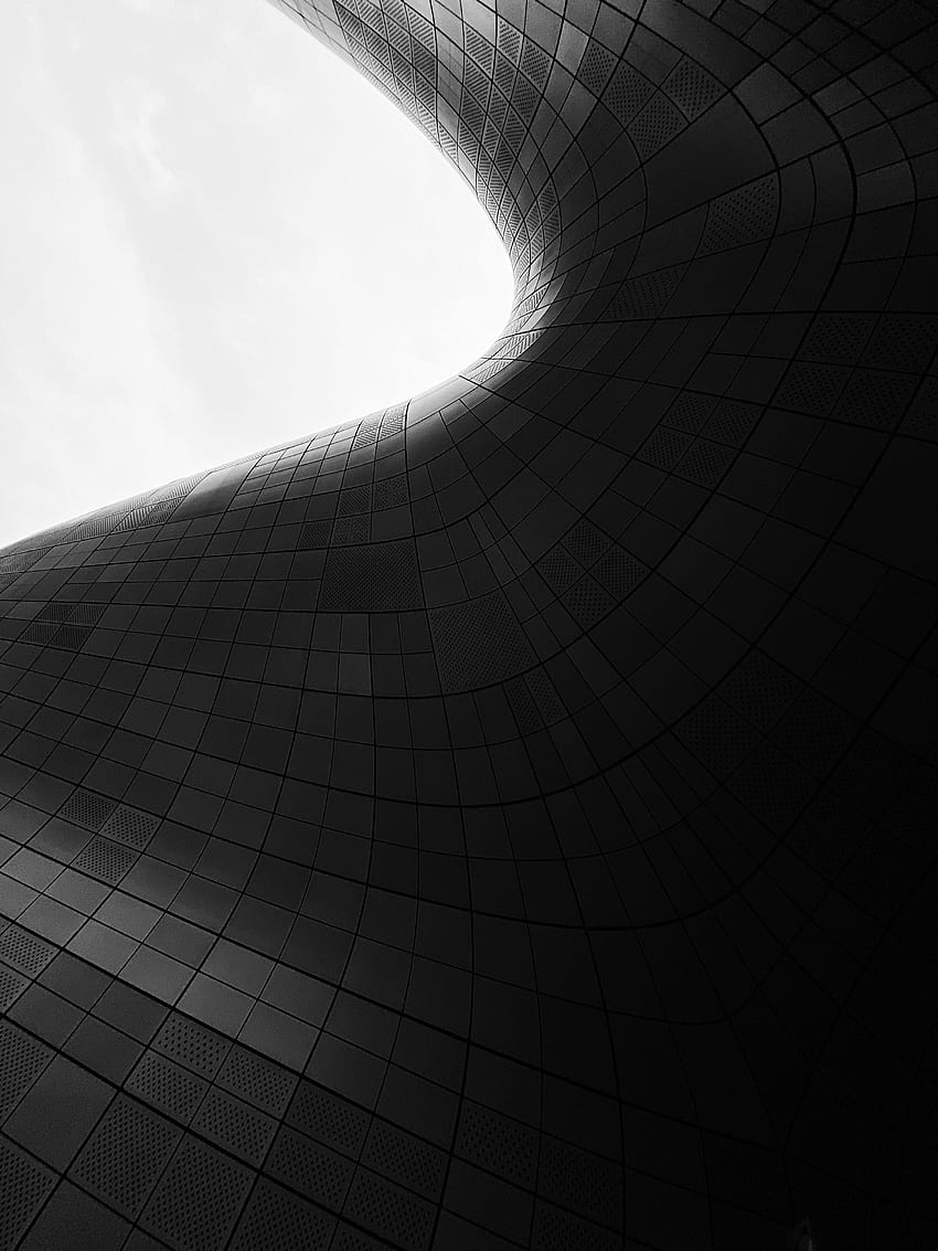 Architecture, Building, Form, Grey, Bw, Chb HD phone wallpaper