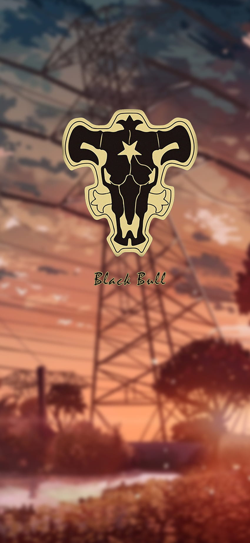 Black Bulls, Asta, elektrisches Blau, Symbol, Anime, Black Bull, Black Clover, Yami HD-Handy-Hintergrundbild